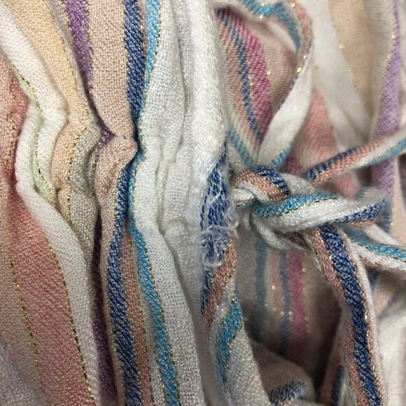 Altar'd State Swim Cover Up Size Small Drawstring Tassel Pastel Metallic Poolsid - Picture 7 of 7